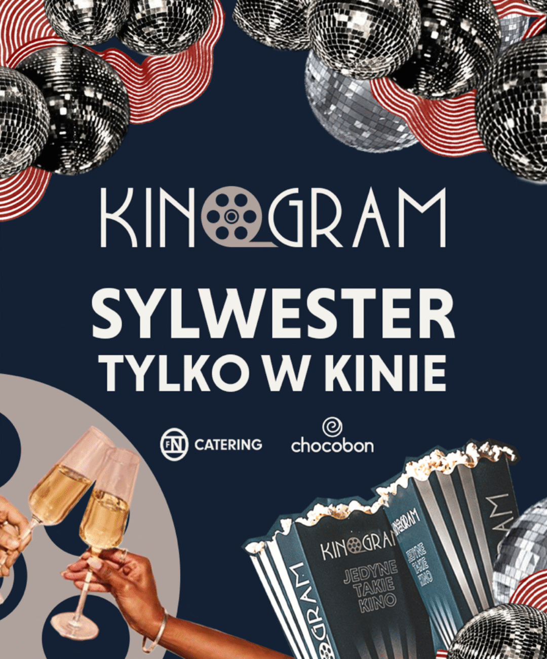 Sylwester 2024 w kinie KinoGram – OSTATNIE MIEJSCA!