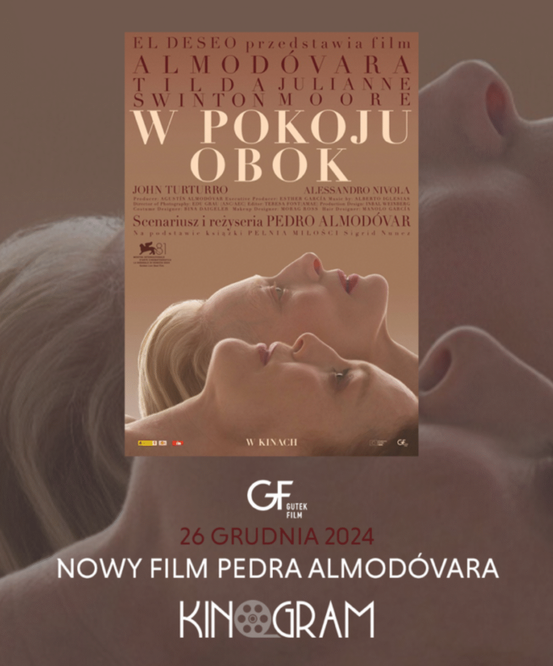 Almodóvar “W pokoju obok” – przedpremierowo!