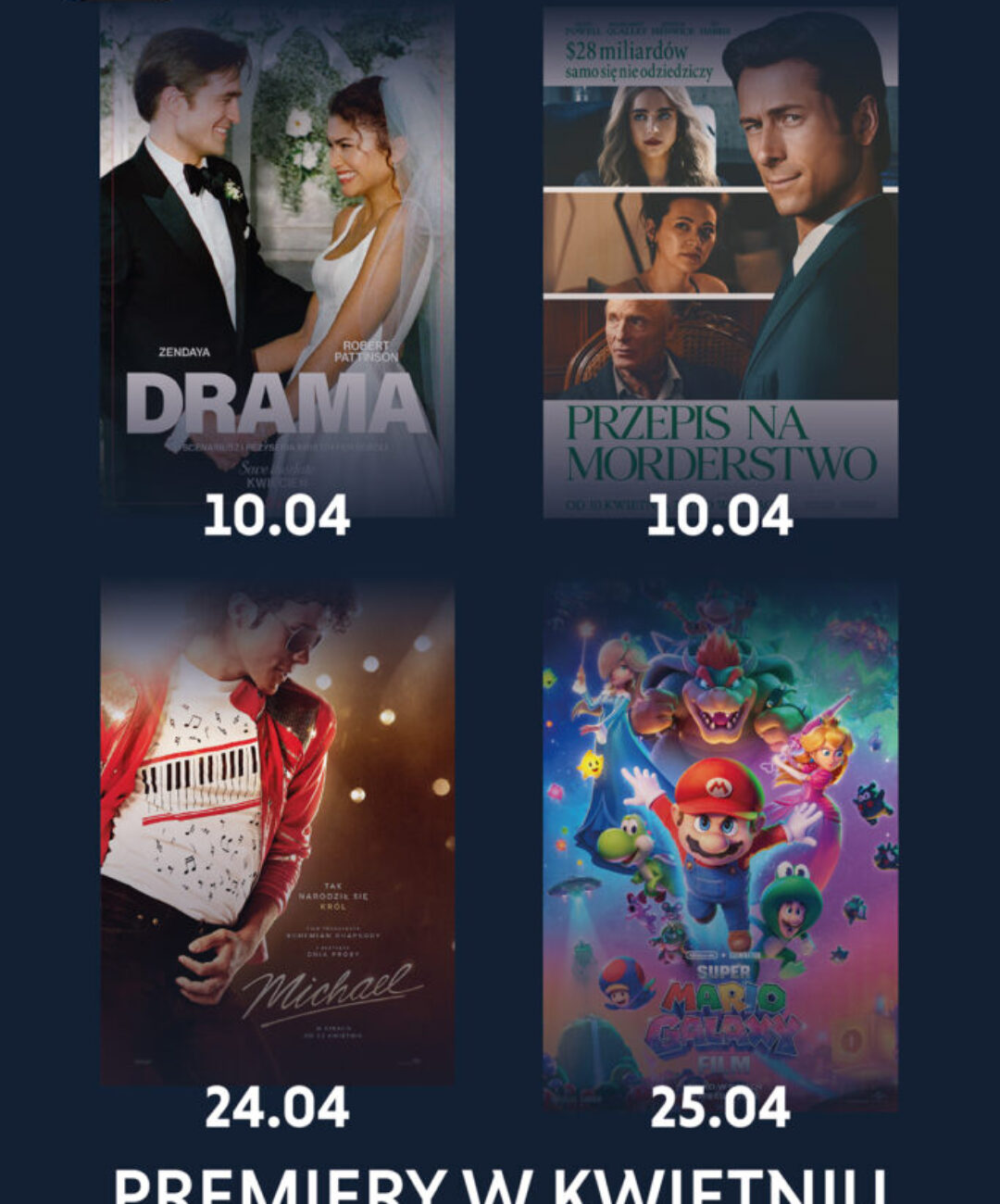 Wiosenny wieczór? Czekają kwietniowe premiery filmowe w Kinogramie
