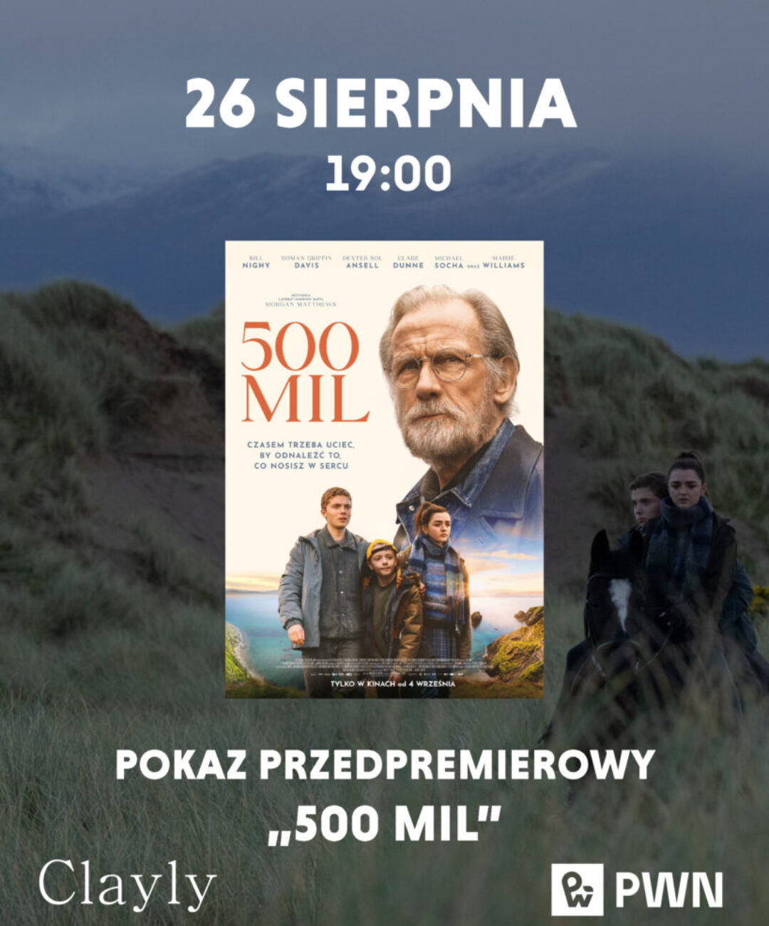 Przedpremierowy pokaz filmu „500 mil” oraz rozmowa wokół książki „Uważnik życiowy” 