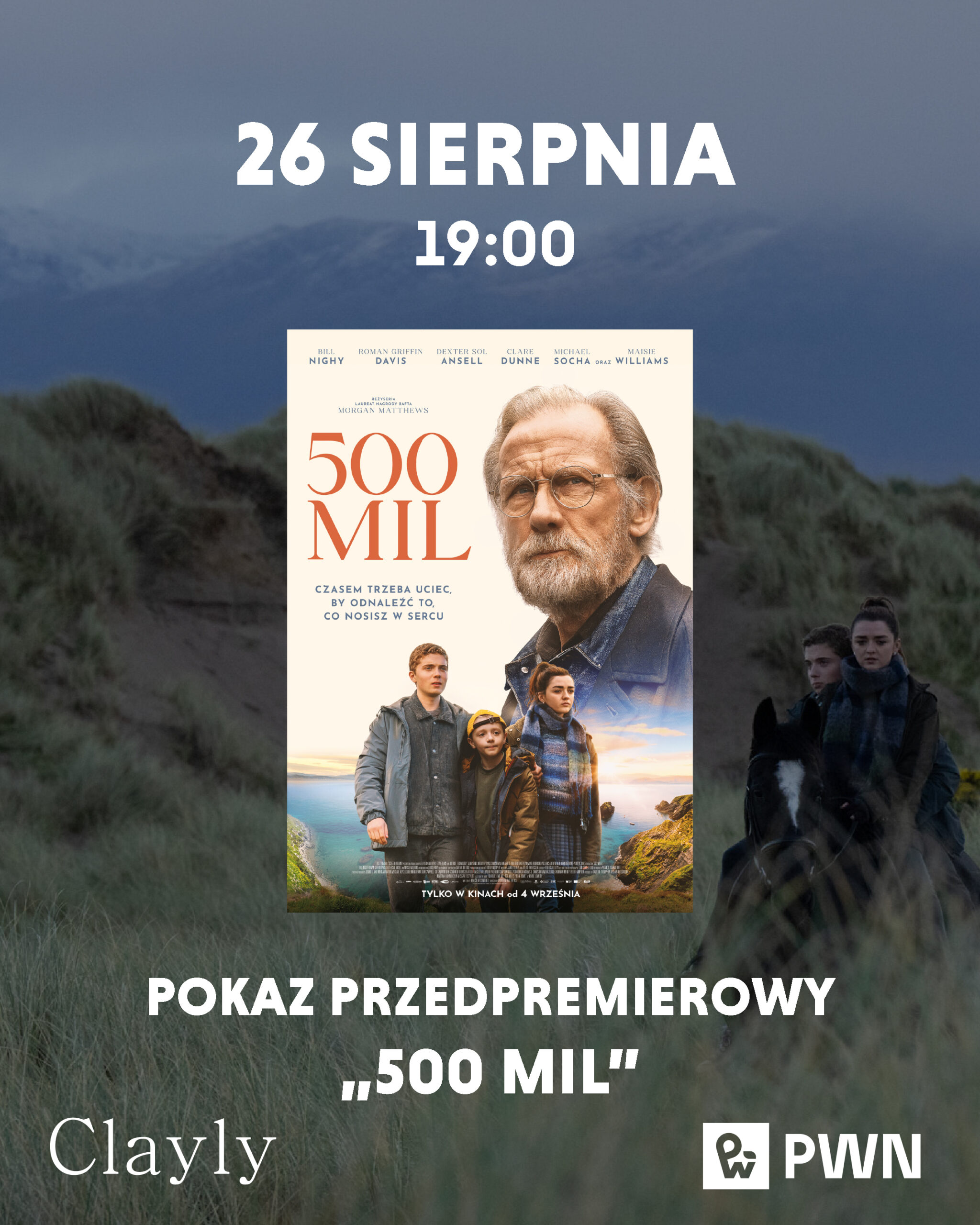 Przedpremierowy pokaz filmu „500 mil” oraz rozmowa wokół książki „Uważnik życiowy” 